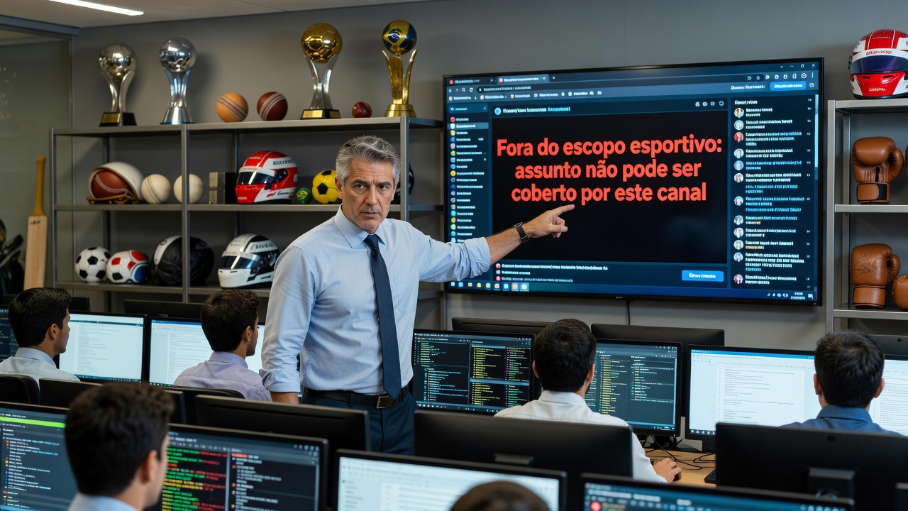 Fora do escopo esportivo: assunto não pode ser coberto por este canal