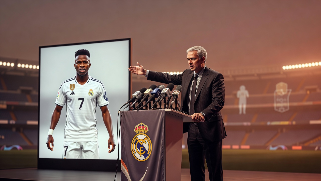 Mourinho defende Vinícius Júnior e admite dúvidas sobre sua própria resistência